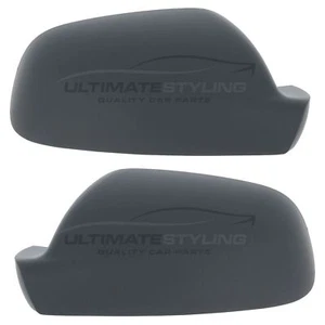 Peugeot 407 2004-2011 Door Wing Mirror Cover Cap Case Primed 1 Pair Left & Right - Picture 1 of 24