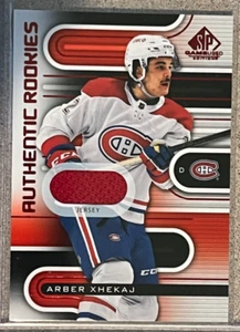 Arber Xhekaj Authentic Rookies Jersey (Red) 2022 Upper Deck SP Game Used RC - Picture 1 of 2