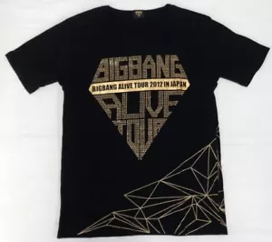BIGBANG T-shirt BIGBANG ALIVE TOUR 2012 IN JAPAN Size S BLK Gold - Picture 1 of 2