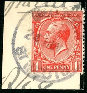 um 1916 GB Great Paxton / St Neots Huntingdonshire Gummistempel auf Stück - Bild 1 von 1