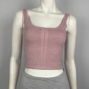 Vestire Size AU 6 US 2 Sweet As Sugar Tank Top Glitter Thread Pink Knit NEW $159 - Bild 1 von 14