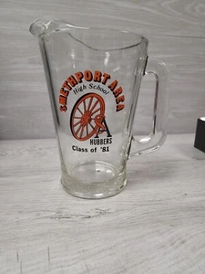 Jarra de vidrio Smethport Area High School Hubbers clase de 1981 recuerdo - Imagen 1 de 5
