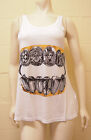 Lauren Moshi Ghoul Swing Tank in White NEW - T15-GHO