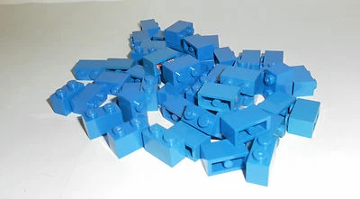 LEGO 50 x Basisstein Baustein blau 1x2 blue basic brick 3004 300423 - Bild 1 von 4