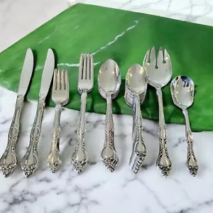 36 Pc Lot Of Vintage Royal Baroque Stainless Imperial USA Flatware Spoons Forks - Picture 1 of 13