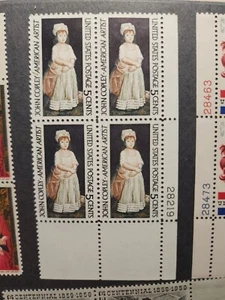 US Stamp Scott #1273 5c John Singleton Copley Issue Plate Block Unused - #B43 - Picture 1 of 3