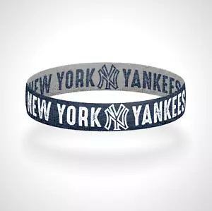 Reversible New York Yankees Bracelet Wristband Bronx Bombers Pinstripe Pride - Picture 1 of 6