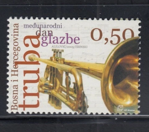 BOSNIA CROAT SECTOR Trumpet MNH stamp Cover
