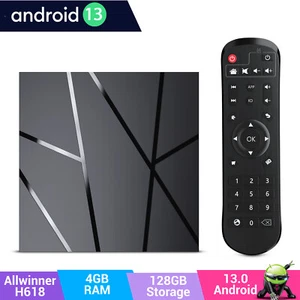 T95 Smart TV Box Android13.0 Quad Core 6K 128GB HD Stream Player 2025 Upgraded - Picture 1 of 13