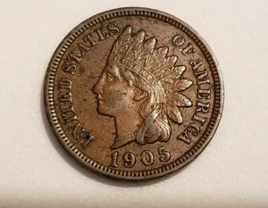 Indian Head Cent 1905 - Bild 1 von 2
