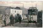 CPA LE VAR TOULON POINT TERMINUS DES TRAMWAYS DES ROUTES LES QUATRE CHEMINS