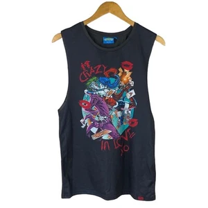 Joker Harlequin Tank Top Womens XS Printed Batman Movie World Merch Warner Bros - Picture 1 of 9