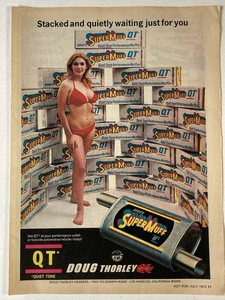1975 Doug Thorley QT SuperMuff Print Ad Sexy Muffler Bikini - Picture 1 of 2