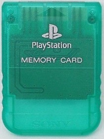 PlayStation Psone OEM Memory Card Emerald Green SCPH-1020 For PlayStation 6E