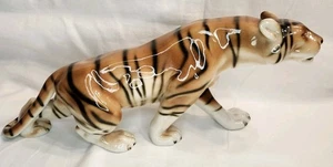 ROYAL DUX 15" Bengal Tiger Animal Figurine #312 Czechoslovakia Bohemia Vintage - Picture 1 of 19