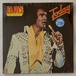 SEALED Elvis Presley Today LP 1975 Vinyl AFL1-1039 RCA Shrink Hype Sticker NM - Picture 1 of 8