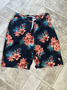 Abercrombie Kids Boys Swim Trunks Shorts 11/12 Floral Hawaiian - Picture 1 of 2