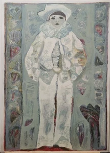 Judith Bledsoe Original Serigraph on paper Harliquinn (Clown) - Signed! - Picture 1 of 8