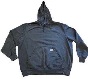 Carhartt Hoodie Mens 2XL Black Pullover Original Fit Rain Defender - Picture 1 of 9