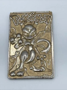 Pokemon 23K Gold Plated Mewtwo Trading Card 1999 Burger King Limited Edition 150 - Bild 1 von 6