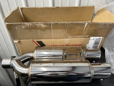 Megan Racing Exhaust Muffler: M-DF Muffler Stainless 3.5” Tips - Image 1 of 3