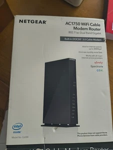 Netgear C6300 nDual Band AC1750 Wi-Fi Gigabit Cable Modem Router - Picture 1 of 2