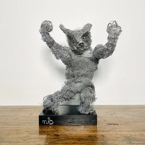 Wunderschöne Drahtbär Skulptur signiert Nic Broca - Nic & Broca Periode - Bild 1 von 10