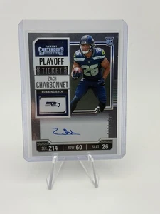 2023 Panini Contenders Zach Charbonnet Playoff Ticket /149 Auto RC - Picture 1 of 2