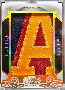 Connor McDavid 17/18 Leaf Pearl Hockey Letter or Lace /5 - Picture 1 of 1
