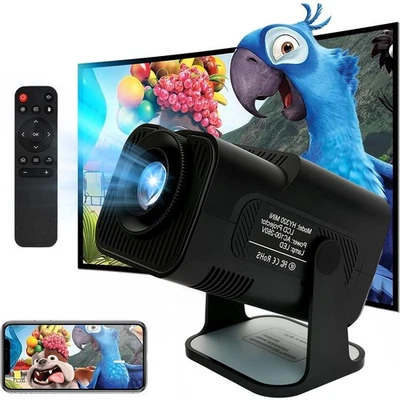 4K Projector Smart HD LED WiFi Bluetooth HDMI USB Android Office Home Theater - image 1 of 4