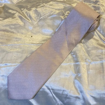 Corbata de diseñador Renoma Paris 100 % seda diseño geométrico inteligente 3,75" ancho Foto 1 de 4