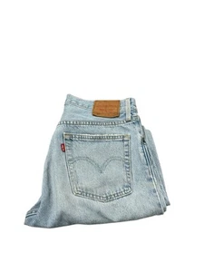 Levi’s 501 Women’s Denim Jeans Size W30 L30 Button Fly Pockets City Logo Big E - Picture 1 of 7