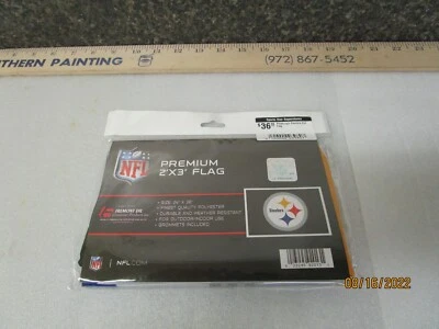 Pittsburgh Steelers NFL Premium Flag 24"x36" - ¡Nuevo! Envío gratis Foto 1 de 4