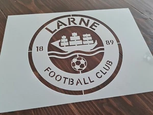 Plantilla de aerógrafo pintura con logotipo grande Larne club de fútbol FC - Imagen 1 de 1
