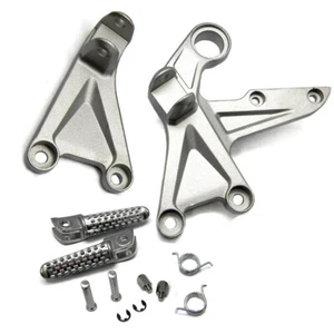 Motorbike Silver Front Foot Pegs Bracket For Honda CBR1000RR 2008-2018 2013 2014 - Picture 1 of 5
