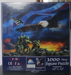 GRAN BANDERA ANTIGUA DE RAY SIMON - NUEVO - ROMPECABEZAS SUNSOUT - Imagen 1 de 2