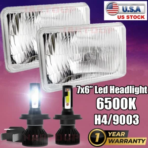Pair 5x7" 7x6 LED Headlight Hi/Lo Beam For Toyota Pickup 82-95 Tacoma 95-97 - Picture 1 of 18