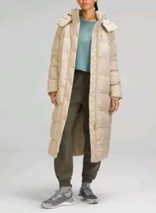 Neu mit Etikett LULULEMON Wunder Puff lange Jacke Trench Größe 8 $ 398 - Bild 1 von 11