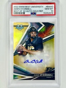 PSA 10! 2022 BOWMAN'S BEST U GOLD REFRACTOR AUTO #BAAO AIDEN O'CONNELL RC /50 - Picture 1 of 2