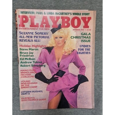 Vintage Playboy Magazine 1984 - December Gala Christmas Issue Suzanne Somers Foto 1 de 4