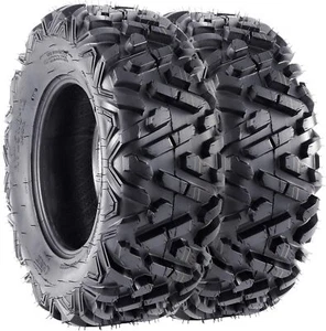 Set of 2 ATV Tires 25x8-12 25x8x12 Front 6PR UTV SxS Mud All Terrain Tires New - Picture 1 of 2
