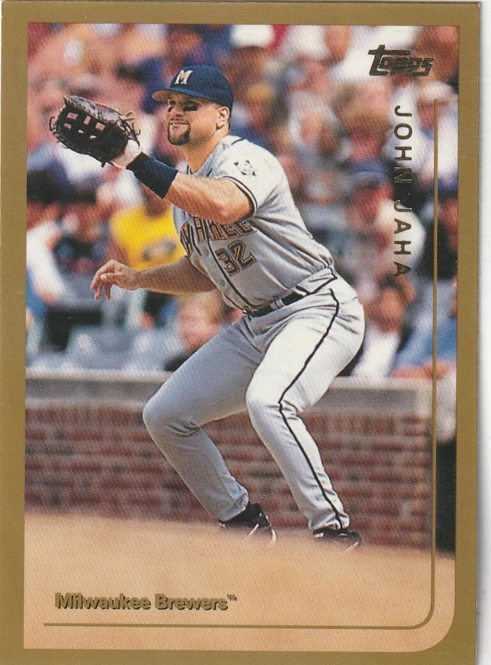 FREE SHIPPING-MINT-1999 Topps John Jaha #307 PLUS BREWERS BONUS CARDS - Image 1 of 1