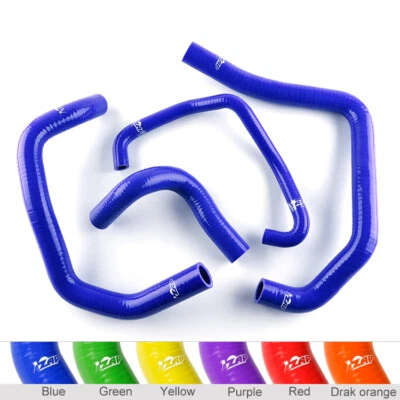 Blue for Kawasaki Ninja ZX6R ZX-6R 636cc ZX 636 2005 2006 Silicone Radiator Hose - Image 1 of 2