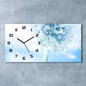 Tulup® Wanduhr Glasuhr 60x30 cm Löwenzahn - Bild 1 von 8