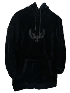 NWT PHOENIX EMBROIDERED BLACK VELOUR HOODIE TONY 1923 SWEATSHIRT SZ X- LARGE NEW - Picture 1 of 12