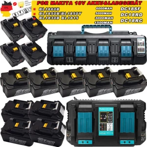 10x Makita 18V 5,0AH Repuesto Baterías+4 Puertos Cargador BL1850B BL1815 BL1830B BL1860 - Imagen 1 de 37