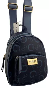 GUESS Pearlman LOGO BACKPACK BAG HANDBAG Blue AUTHENTIC • BRAND NEW WITH TAGS - Picture 1 of 18