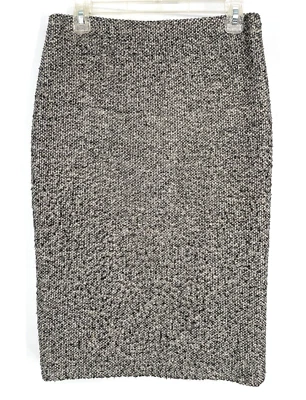 Barneys New York Taste Luxury Humor womens 8 Tweed Wool pencil Skirt salt/pepper - Image 1 of 4