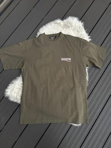 Balenciaga Campaign Logo Tshirt | Khaki | Size S / Small | Oversized Political - Picture 1 of 12