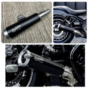 HONDA REBEL CMX 300 500 2017-24 DIABLOLUS BLACK FULL EXHAUST SYSTEM MUFFLER PIPE - Picture 1 of 4